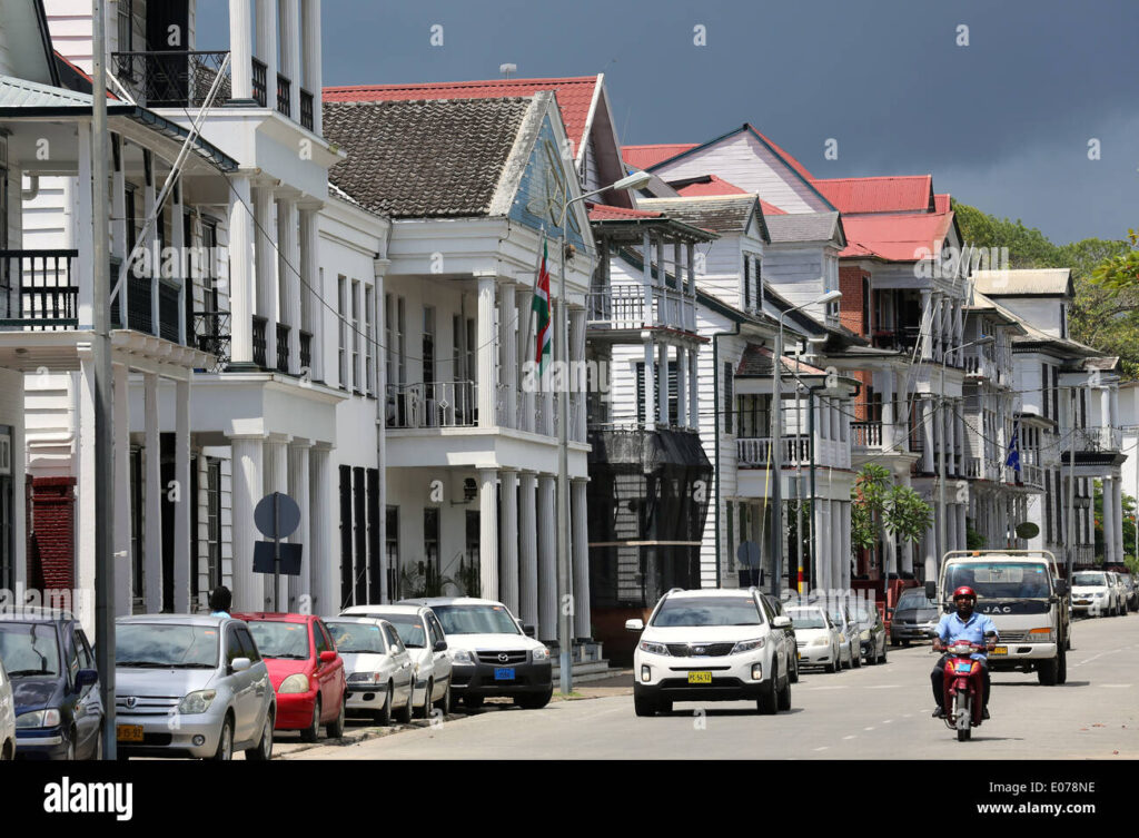 The Historic Charm Of Waterkant Street In Paramaribo