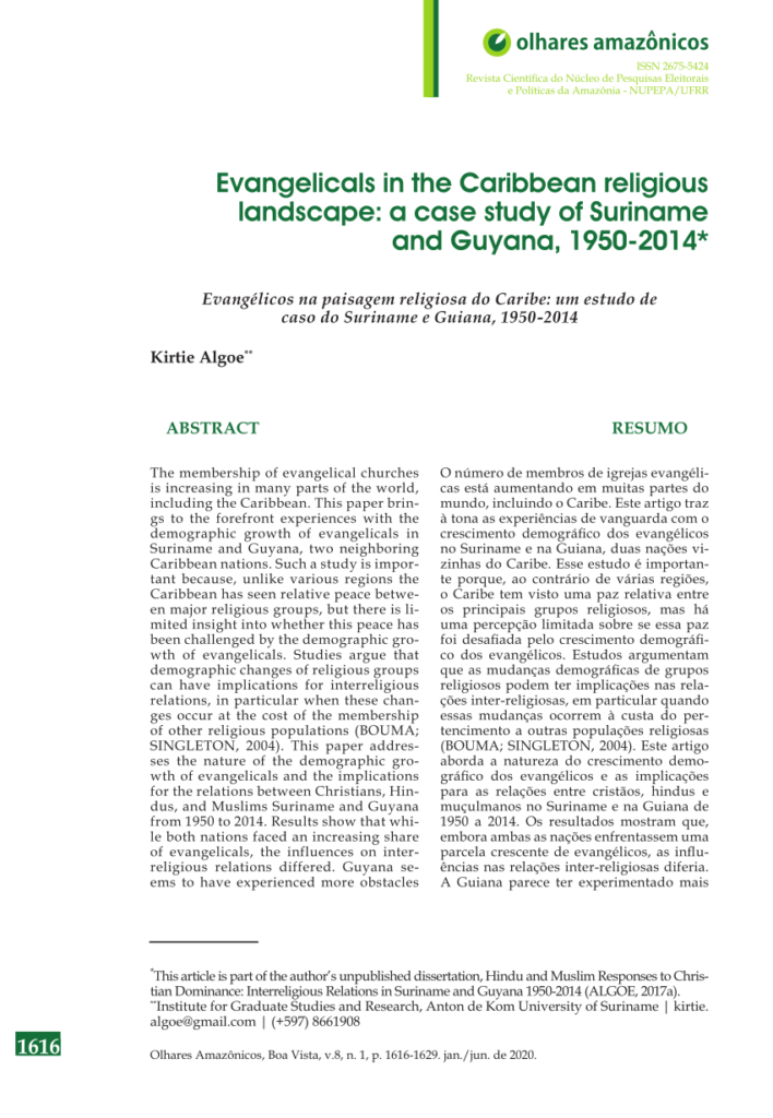 The Influence Of Caribbean Culture On Suriname: A Comparative Study